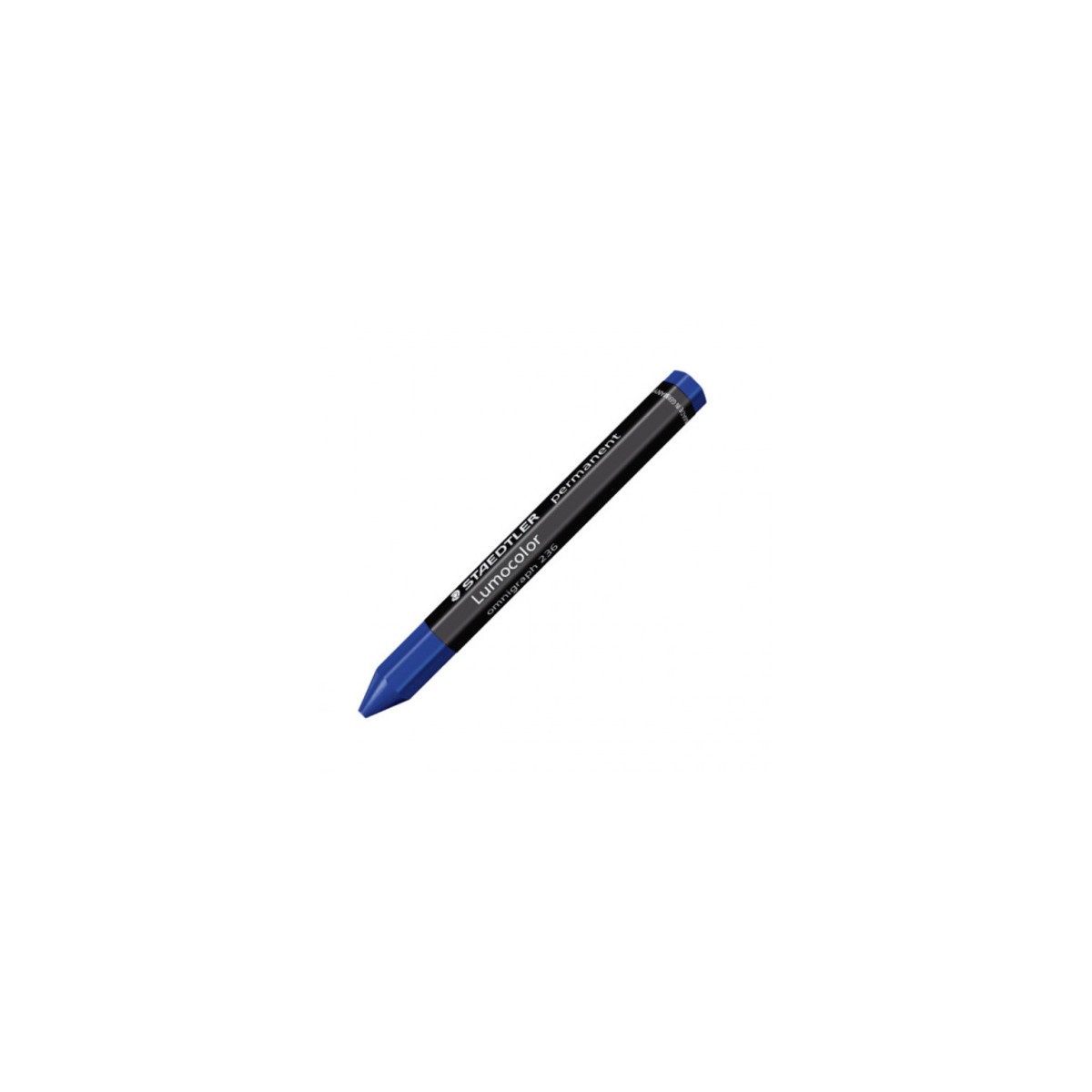 LAPIZ CERA PERMANENTE LUMOCOLOR OMNIGRAPH 12MM AZUL STAEDTLER 236 3