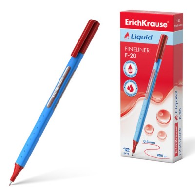 FINELINER LIQUID F 20 COLOR DE LA TINTA ROJO ERICH KRAUSE 47971