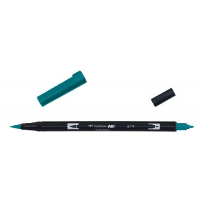 ROTULADOR DOBLE PUNTA PINCEL DUAL BRUSH 379 COLOR JADE GREEN TOMBOW ABT 379