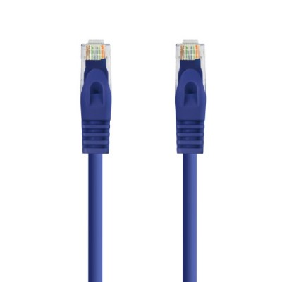 Nanocable Cable de red latiguillo RJ45 LSZH Cat6A UTP AWG24 Azul 20m