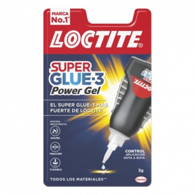 LOCTITE SUPERGLUE 3 CONTROL POWER GEL BL 3 GR LOCTITE 2641843