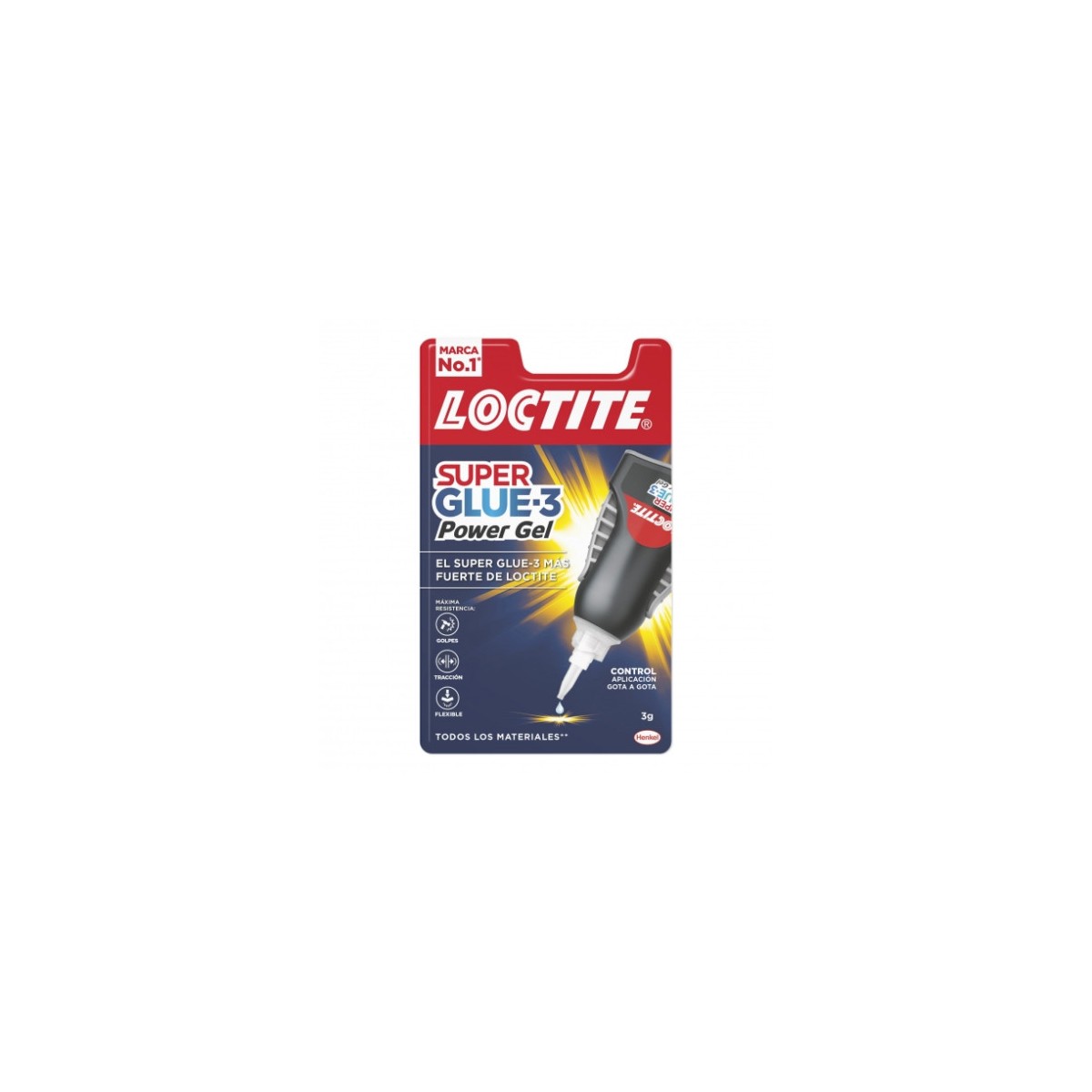 LOCTITE SUPERGLUE 3 CONTROL POWER GEL BL 3 GR LOCTITE 2641843