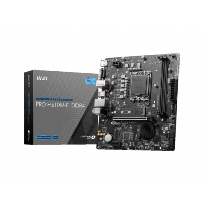 MSI PRO H610M E DDR4 placa base Intel H610 LGA 1700 micro ATX