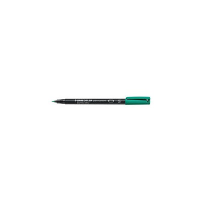 MARCADOR LUMOCOLOR PERMANENTE PUNTA SUPERFINA 04MM VERDE STAEDTLER 313 5