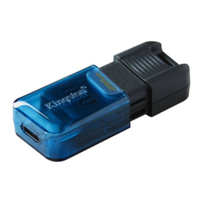 Kingston Technology DataTraveler 80 unidad flash USB 256 GB USB Tipo C 32 Gen 1 31 Gen 1 Negro Azul