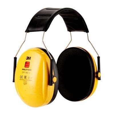 CASCOS OREJERAS ACOLCHADAS CON DIADEMA PROTECCION AUDITIVA PELTOR OPTIME H510A 1 SNR 27DB AMARILLO 3M 7100334982