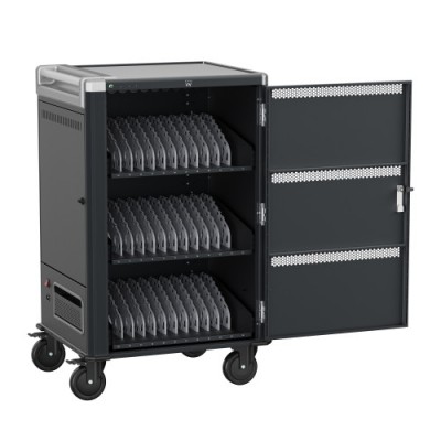 Ewent EW1701 carrito y armario de dispositivo portatil Armario de gestion y carga para dispositivos portatiles Negro Gris