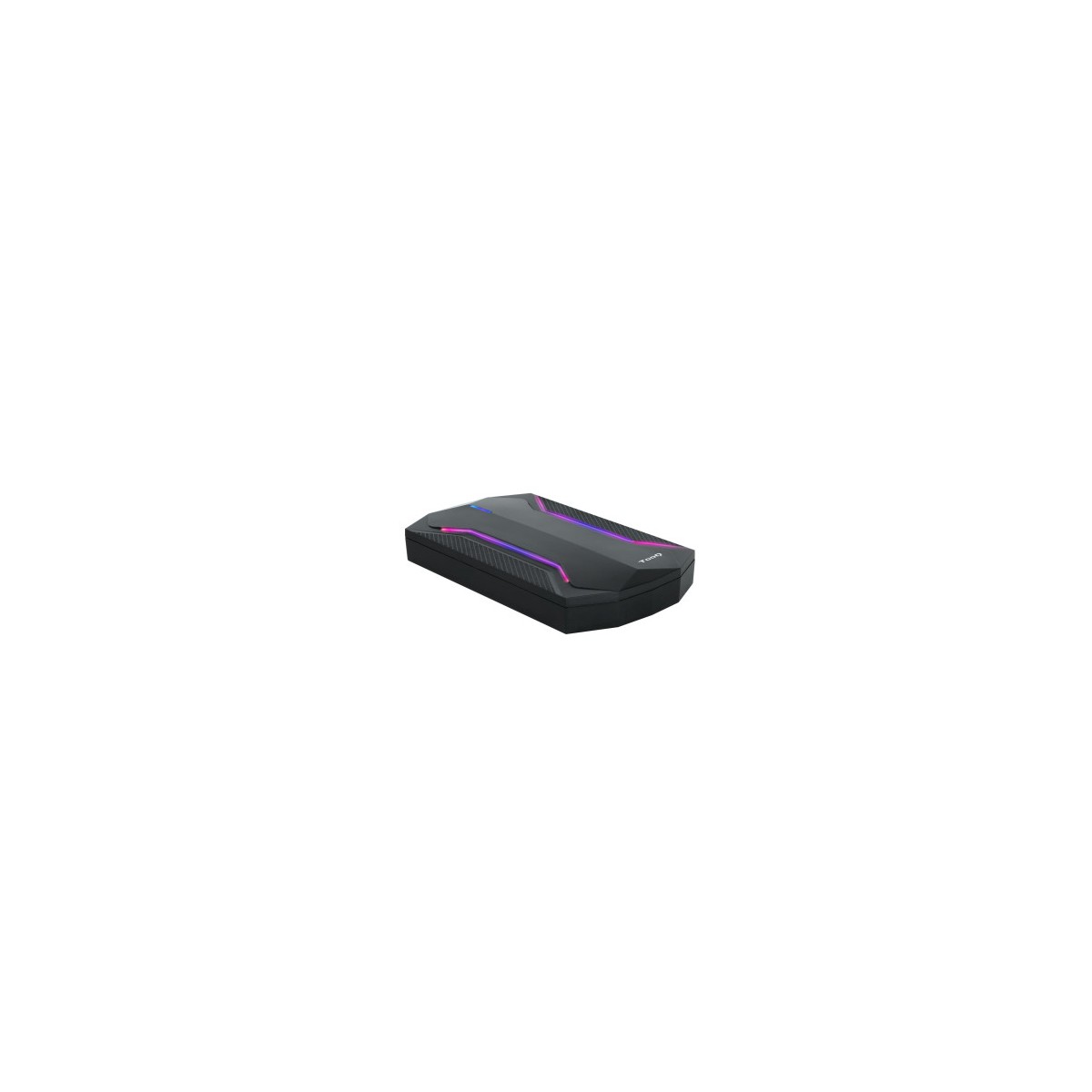 TooQ TQE 2599RGB caja para disco duro externo Carcasa de disco duro SSD Negro 25
