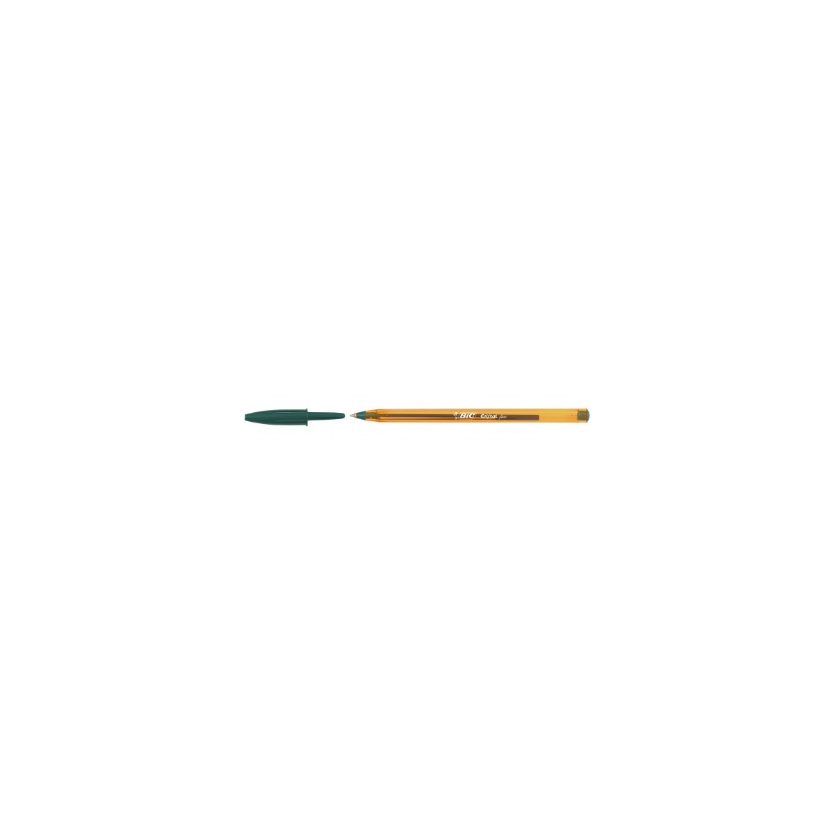 BOLIGRAFO CRISTAL FINE CUERPO NARANJA TRAZO 03 MM COLOR VERDE BIC 872729 BOLIGRAFO CRISTAL FINE CUERPO NARANJA TRAZO 03 MM COLOR VERDE BIC 872729