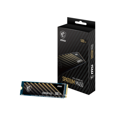 MSI SPATIUM M450 PCIe 40 NVMe M2 500GB PCI Express 40 3D NAND