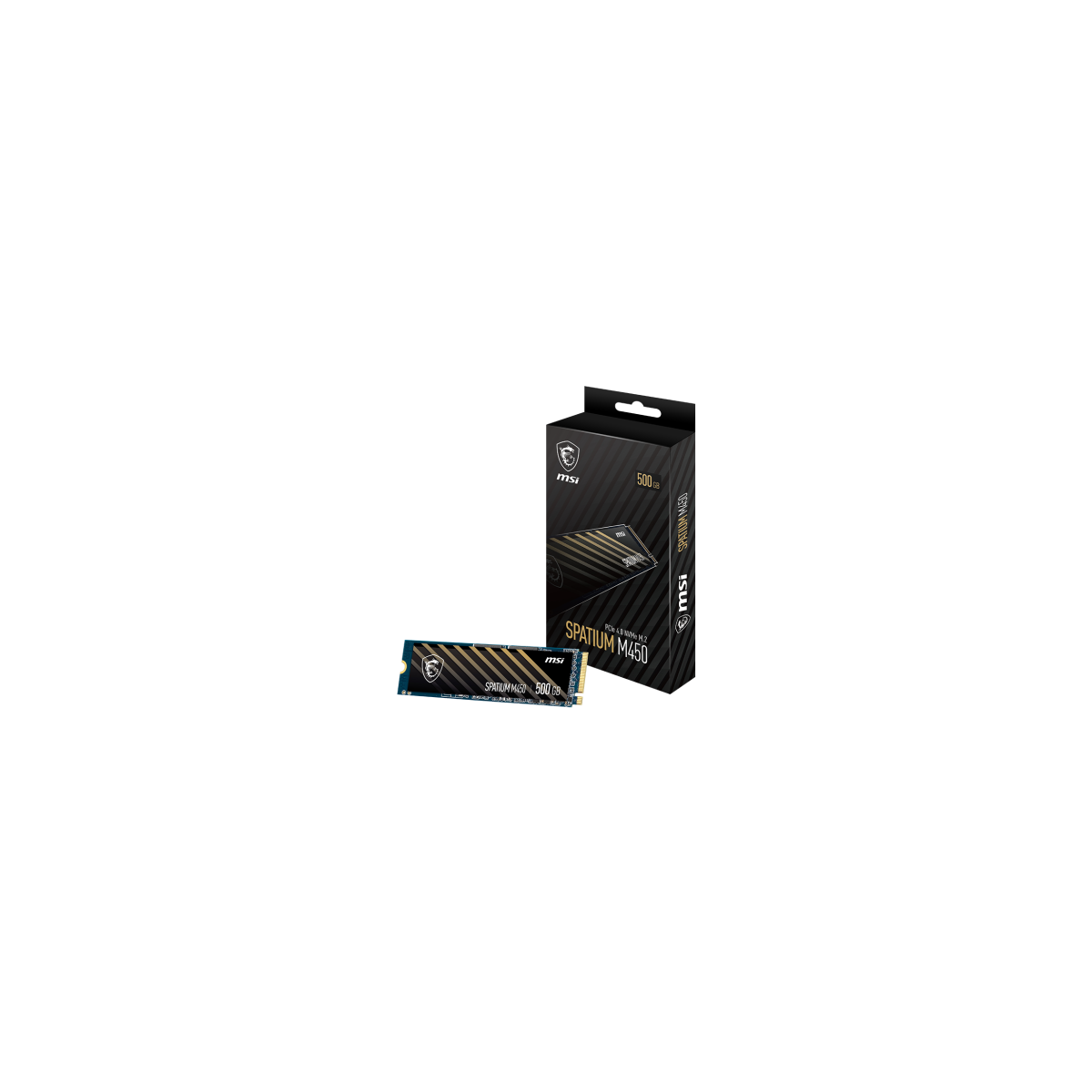 MSI SPATIUM M450 PCIe 40 NVMe M2 500GB PCI Express 40 3D NAND