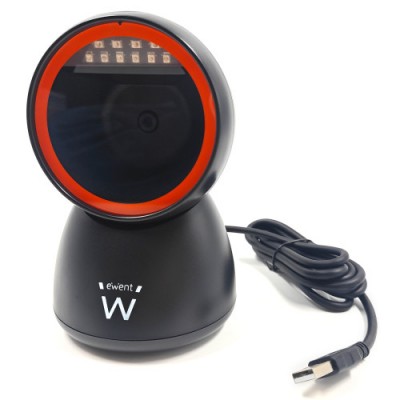 Ewent EW3450 lector de codigo de barras Lector de codigos de barras fijo 1D 2D CMOS Negro