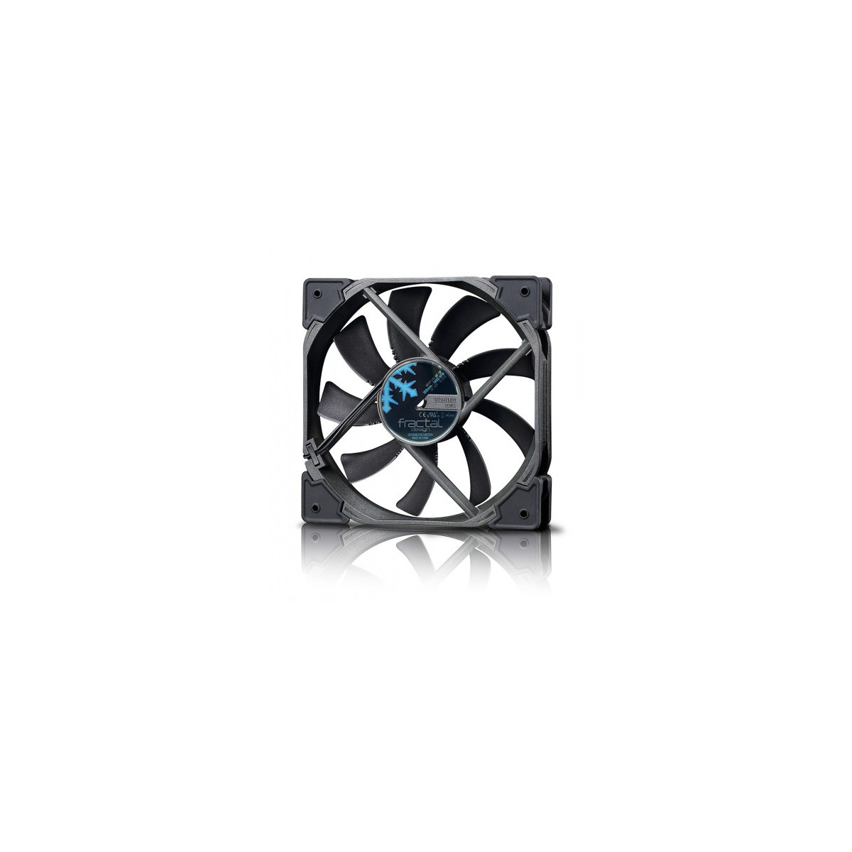 Fractal Design Venturi HP 12 PWM Carcasa del ordenador Ventilador 12 cm Negro Gris