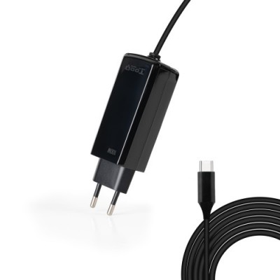 TooQ Cargador de portatil GAN USB C PD 100W Negro