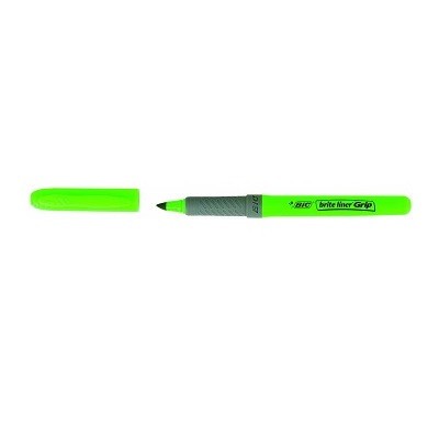 MARCADOR FLUORESCENTE HIGHLIGHTER GRIP TRAZO 15 33MM VERDE BIC 811932