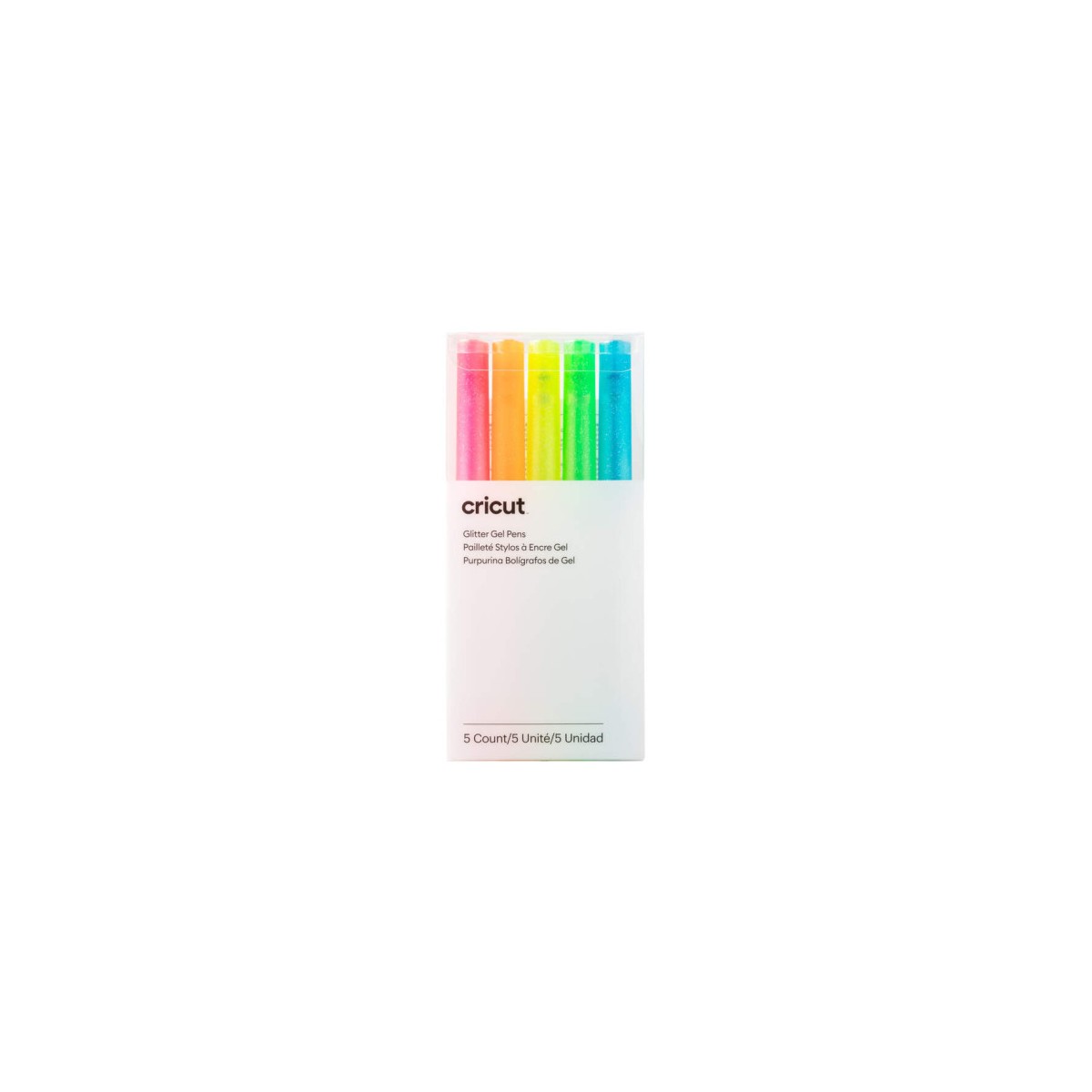 Cricut 2009961 boligrafo de gel Boligrafo de gel con tapa Azul Verde Naranja Rosa Amarillo 5 piezas