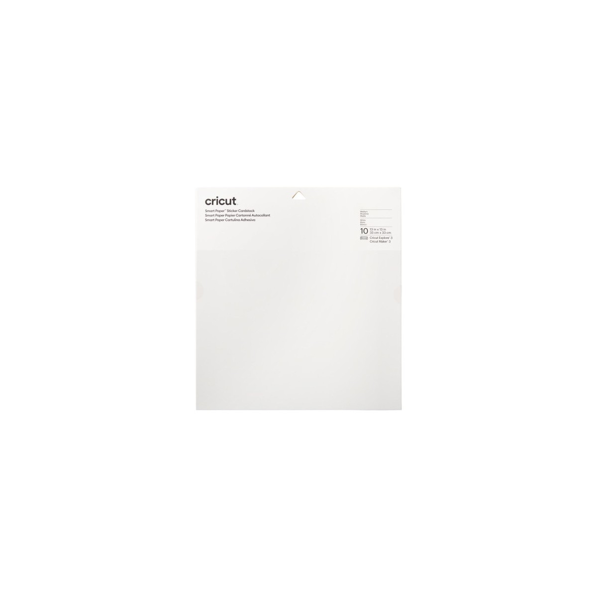 Cricut Smart Paper Bloc de hojas de papel para bellas artes 10 hojas