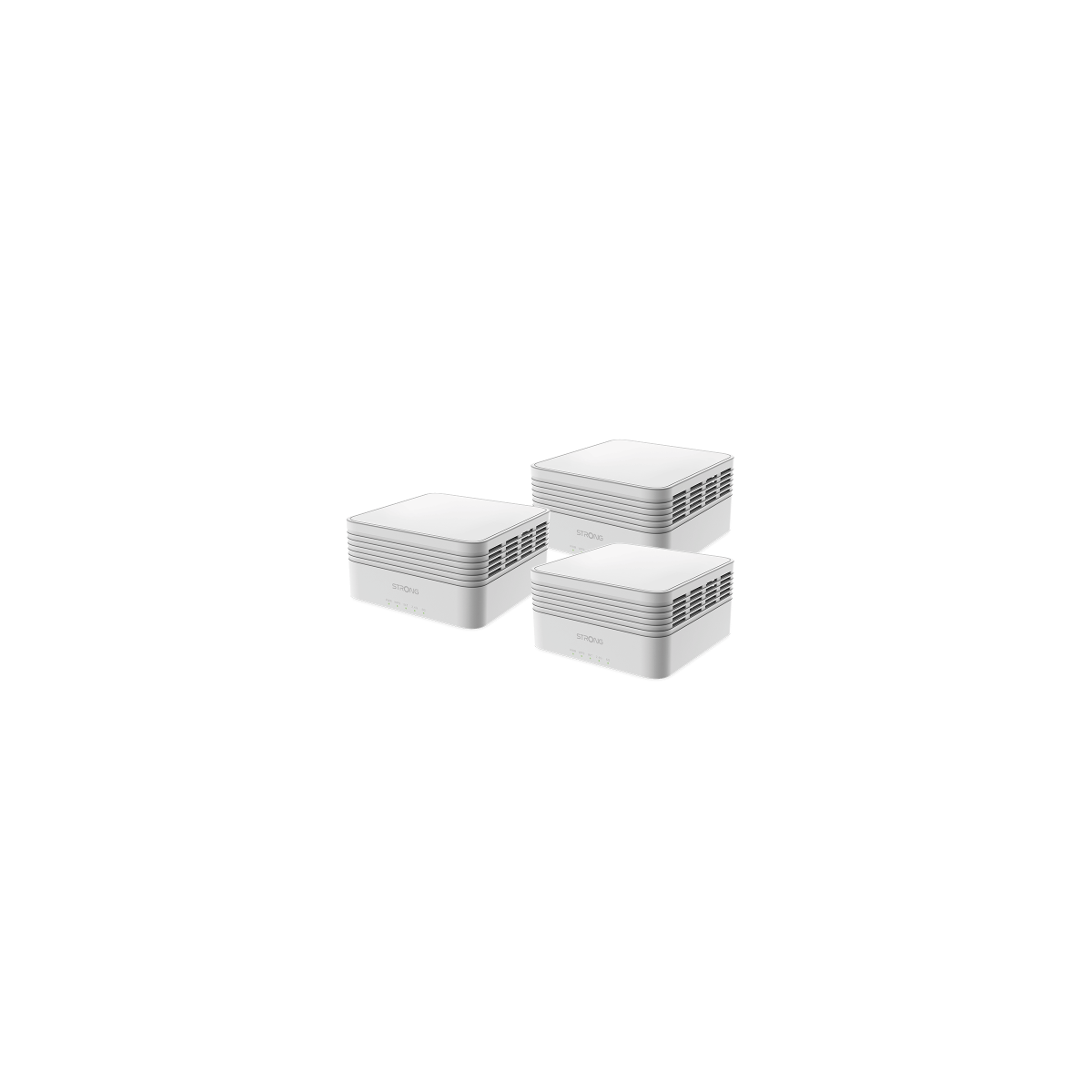 Strong MESHTRIAX3000 sistema Wi Fi Mesh Wi Fi en malla Doble banda 24 GHz 5 GHz Wi Fi 6 80211ax Blanco 3 Interno