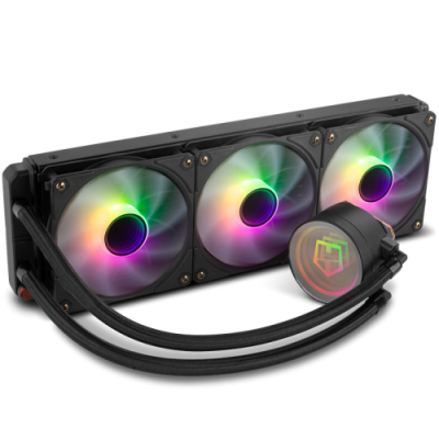 NOX NXHUMMERM360ARGB sistema de refrigeracion para ordenador Procesador Sistema de refrigeracion liquida todo en uno 12 cm Negr