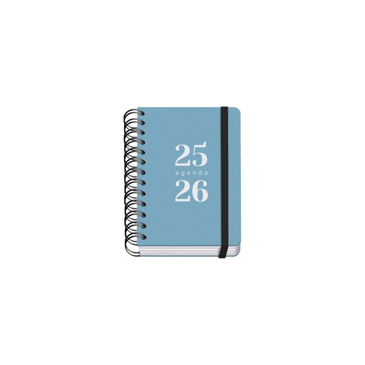 AGENDA ESCOLAR 2025 2026 TAMANO A6 TAPA CARTON FORRADO DiA PaGINA PRIME LOGIC DOHE 52053