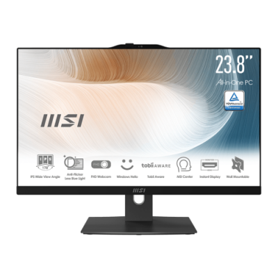 MSI Modern AM242P 12M Intel Core i5 i5 1235U 605 cm 238 1920 x 1080 Pixeles PC todo en uno 16 GB DDR4 SDRAM 512 GB SSD Wi Fi 6E