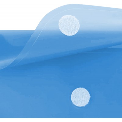 SOBRE PORTADOCUMENTOS CON VELCRO A4 AZUL POLIPROPILENO INGRAF 332731