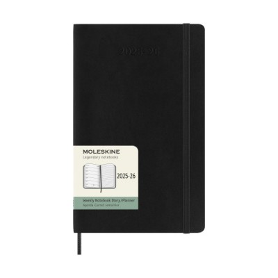 AGENDA 18M 2025 2026 SEMANAL L 13 X 21 CM NEGRA TAPA BLANDA MOLESKINE DSB18WN3Y26