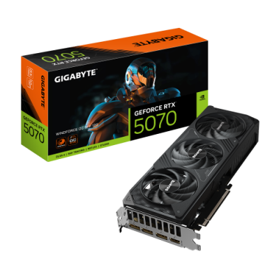 GIGABYTE GeForce RTX 5070 WINDFORCE OC SFF 12G Tarjeta Grafica 16GB GDDR7 256 bits PCI E 50 XXXX MHz Core Clock 3 x DP 21a 1 x 