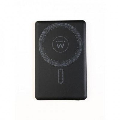 EWENT POWERBANK ULTRASLIM MAGSAFE 5000MAH  PD 20W 1X USB C IN OUT 1X USB A PORT 104X67X855MM 112GR BLACK