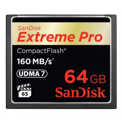 Sandisk 64GB Extreme Pro CF 160MB s memoria flash CompactFlash