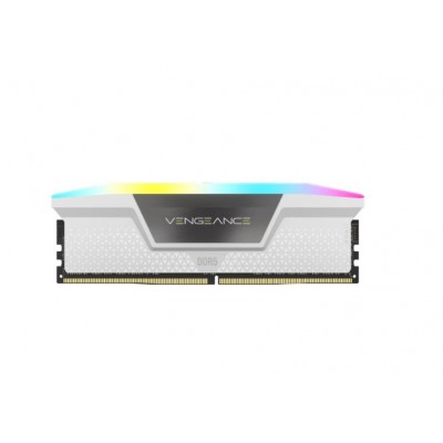 MEMORIA CORSAIR DDR5 32GB 2X16GB PC6400 VENGEANCE RGB BLANCA CMH32GX5M2B6400Z36W