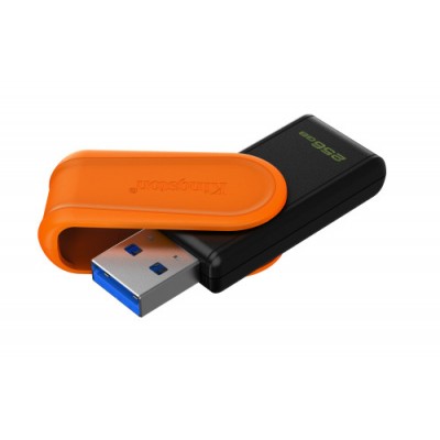 Kingston Technology DataTraveler 256GB Portable USB 32 Gen 1 Exodia S Black Orange