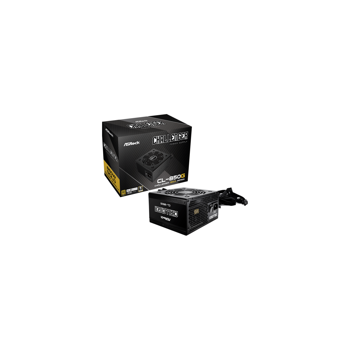 Asrock Challenger CL 850G unidad de fuente de alimentacion 850 W 204 pin ATX ATX Negro