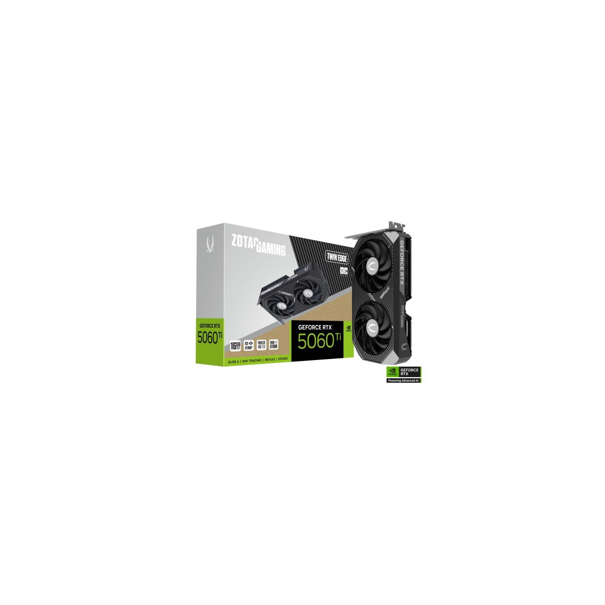 VGA ZOTAC RTX 5060 TI 16GB TWIN EDGE OCNVRTX5060TI16GBGDDR7128BIT1HDMI3DP2 VENTILADORES ZT B50620H 10M
