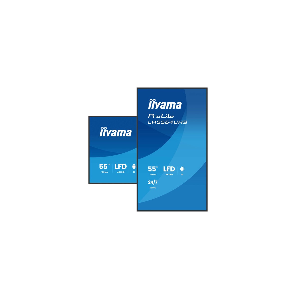 IIYAMA MONITOR 55 3840x2160 UHD VA DLED 500cd m HORIZ Y VERT MM 2x 10W 2x HDMIx 1x USB C USB 20 x2 WiFi LAN Media Play USB Port IIYAMA MONITOR 55 3840x2160 UHD VA DLED 500cd m HORIZ Y VERT MM 2x 10W 2x HDMIx 1x USB C USB 20 x2 WiFi LAN Media Play USB Port