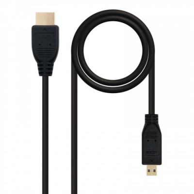 Nanocable HDMI 08m cable HDMI 08 m HDMI tipo A Estandar HDMI tipo D Micro Negro