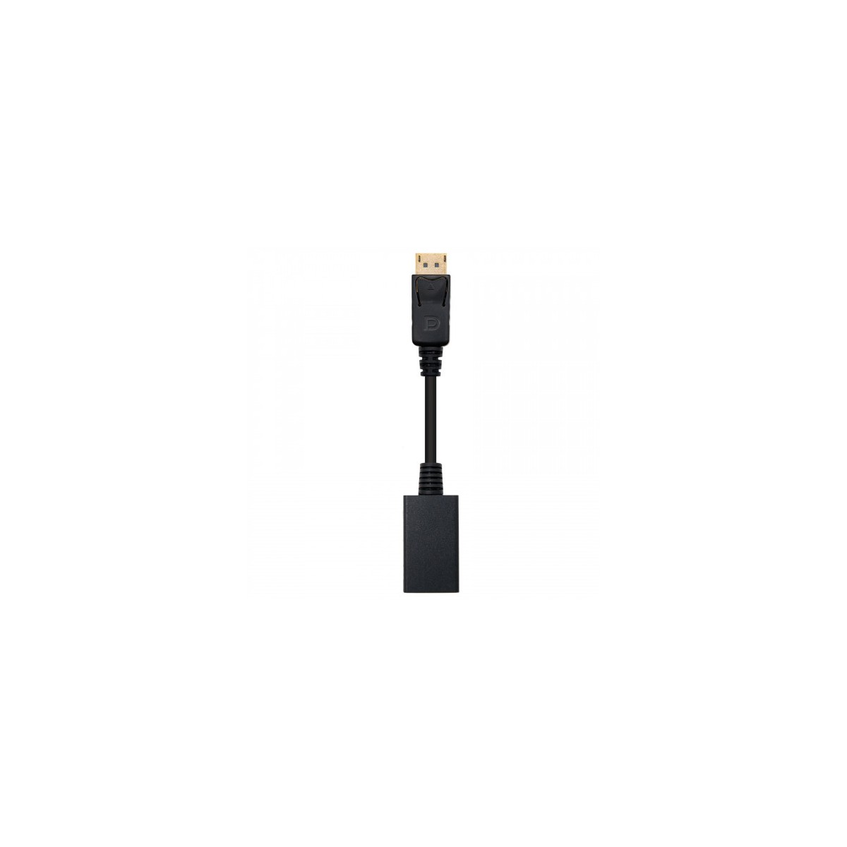 Nanocable CONVERSOR DISPLAYPORT A HDMI DP M HDMI H NEGRO 15 CM