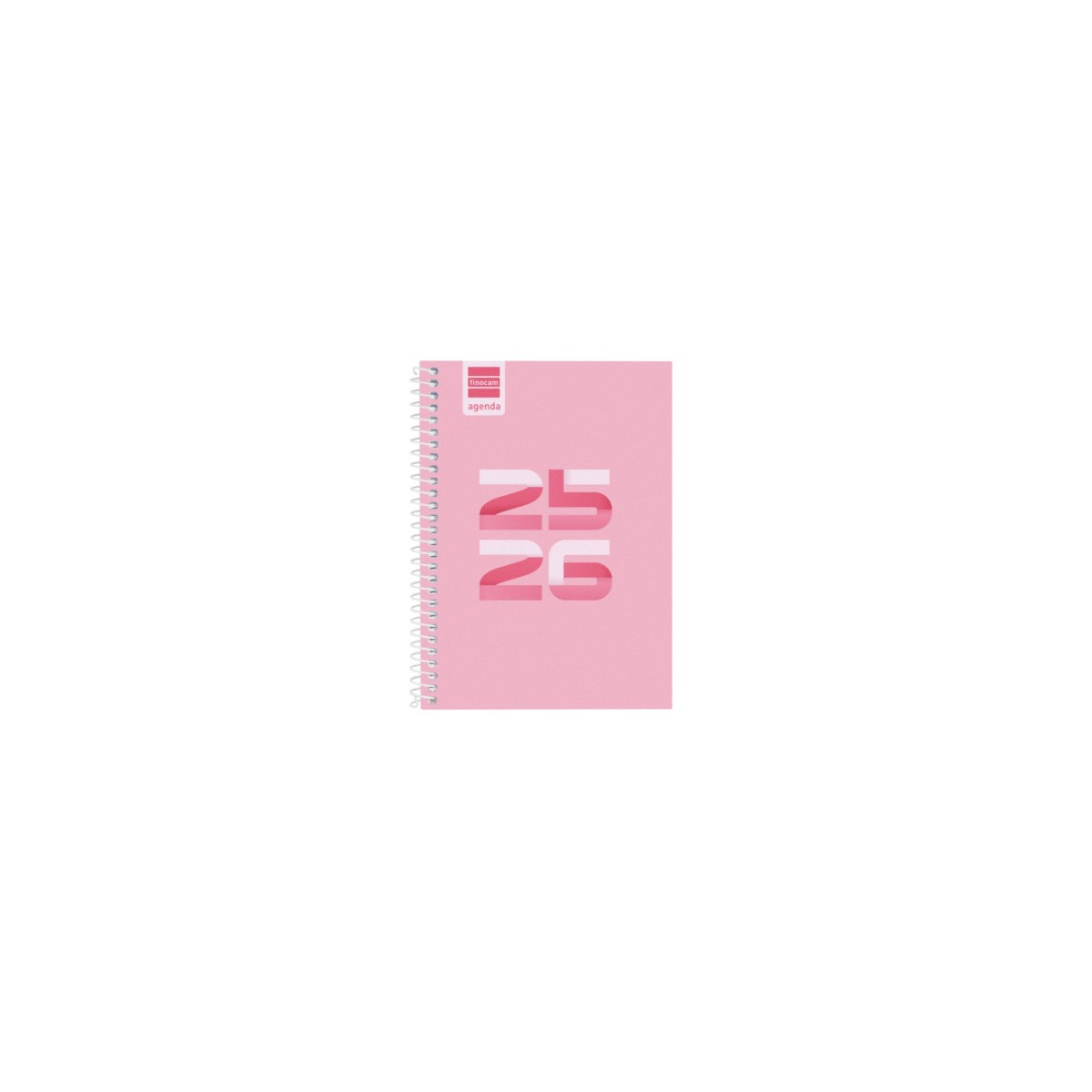 AGENDA ESCOLAR 2025 2026 COOL 8º 120X164 SEMANA VISTA HORIZONTAL ROSA FINOCAM 645000426