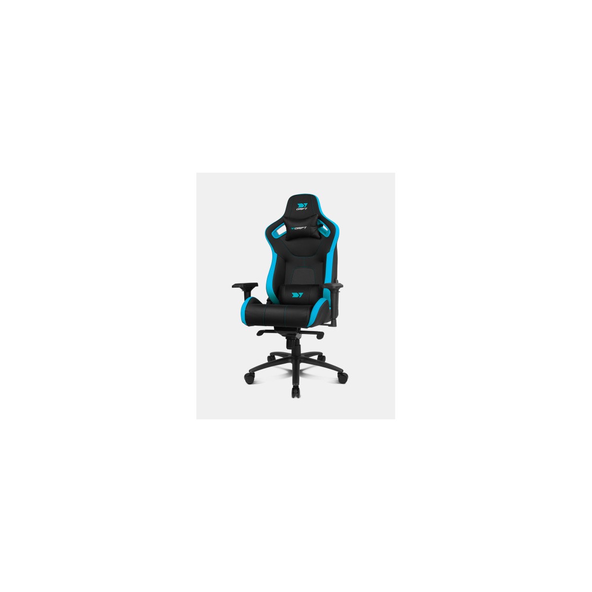 DRIFT DR600BL silla para videojuegos Butaca para jugar Asiento acolchado Negro Azul