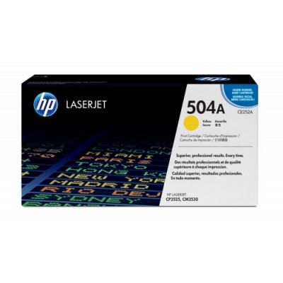 HP 504A TONER HP504A AMARILLO CE252A