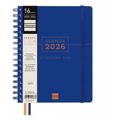 AGENDA 16 MESES SEPTIEMBRE 2025 DICIEMBRE 2026 TEMPUS 4º 155X212 SEMANA VISTA VERTICAL AZUL FINOCAM 626600426