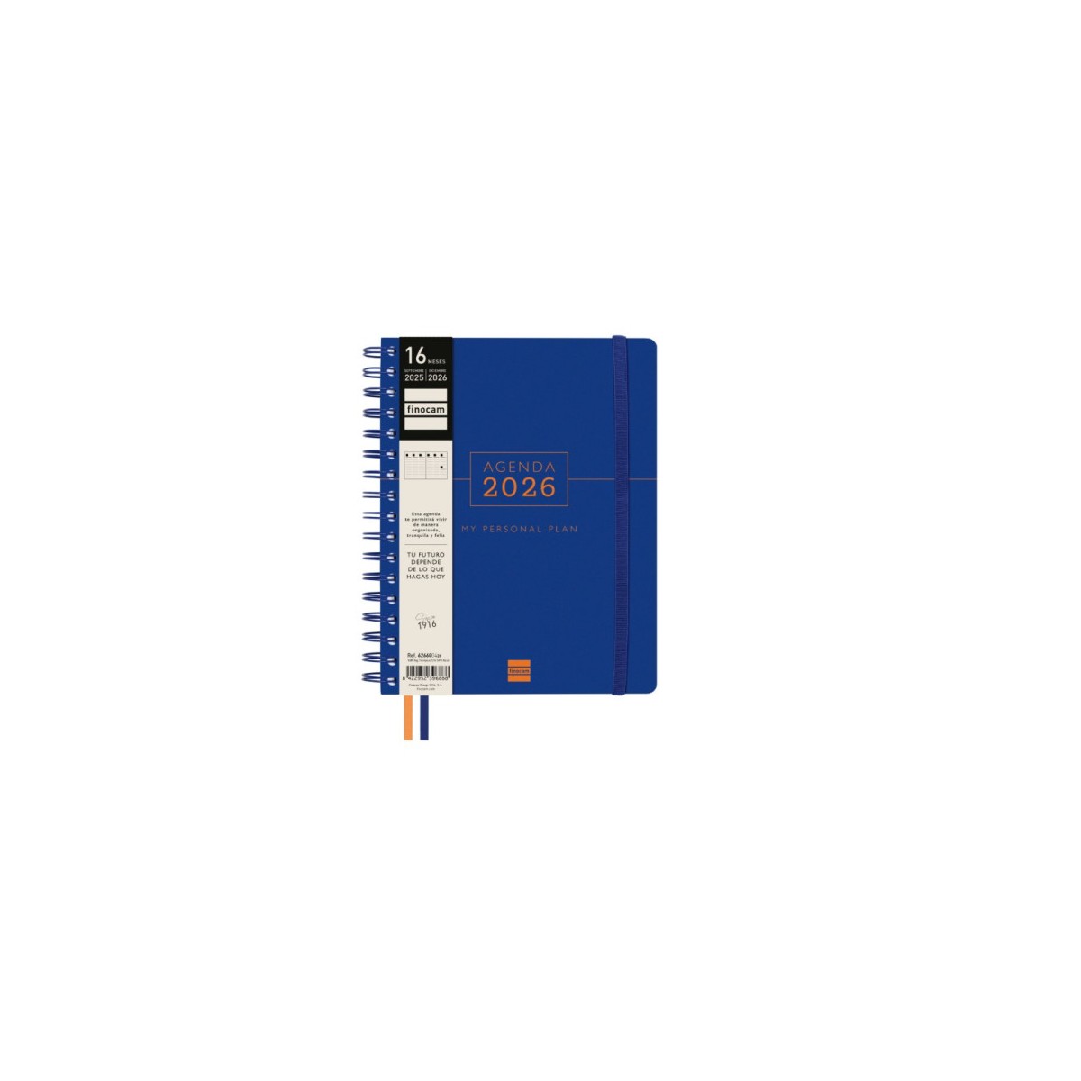 AGENDA 16 MESES SEPTIEMBRE 2025 DICIEMBRE 2026 TEMPUS 4º 155X212 SEMANA VISTA VERTICAL AZUL FINOCAM 626600426