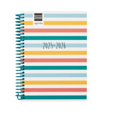 AGENDA ESCOLAR 2025 2026 DIVA 8º 120X164 SEMANA VISTA HORIZONTAL COLORS FINOCAM 536100526