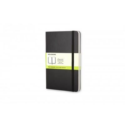 LIBRETA CLASICA TAPA DURA NEGRA L 13X21CM LISA MOLESKINE QP062