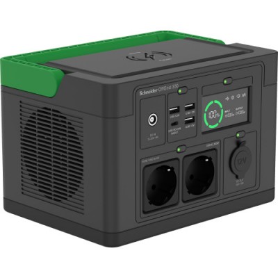 SCHNEIDER OFFGRID PORTABLE POWER STATION 330 332WH LITHIUM ION 2 SCHUKO SINEWAVE