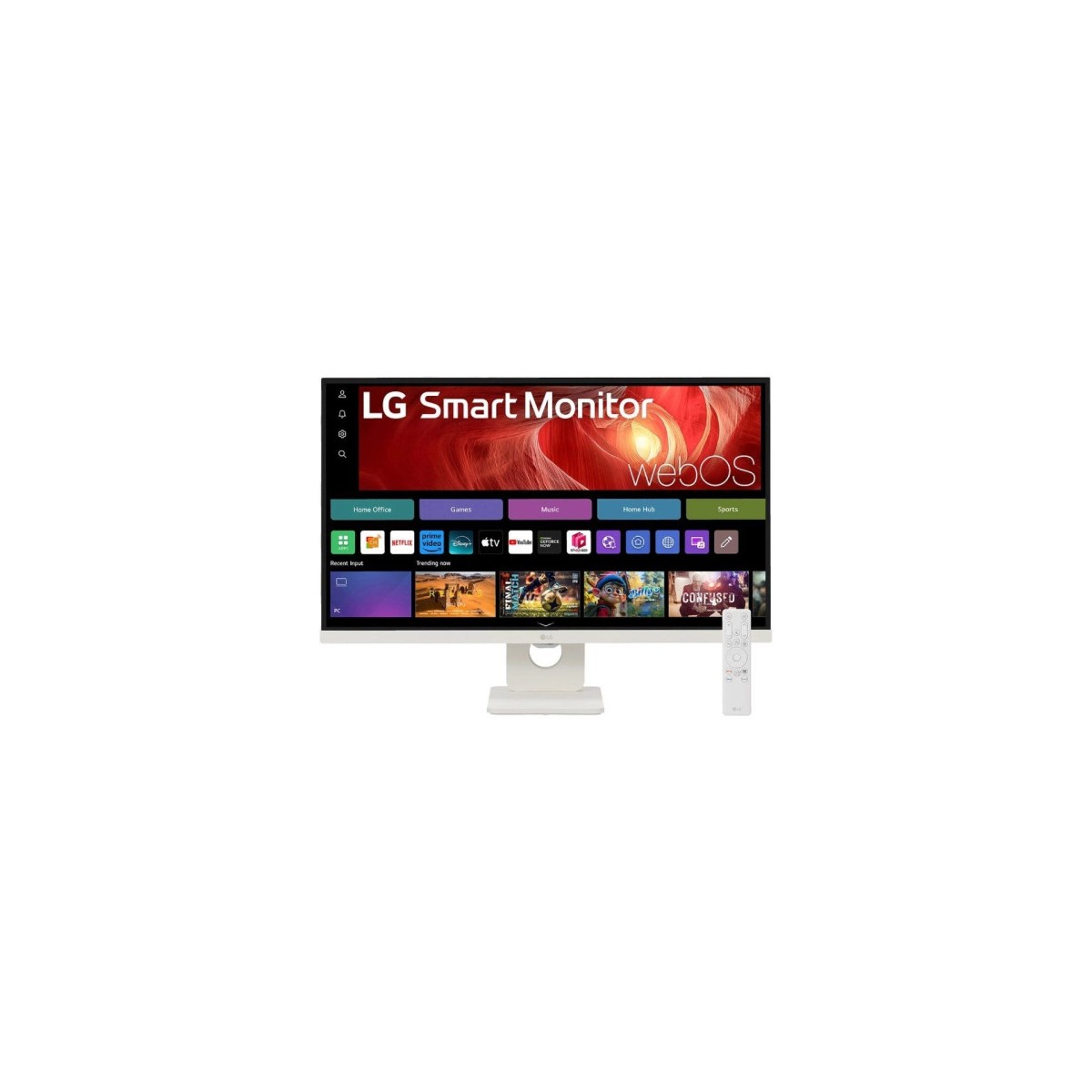 MONITOR LG 27U731SA W MONITOR MYVIEW 27 PANEL IPS 3840 X 2160 60HZ 5MS GTG WEBOS 24 DCI P3 90 AJUSTE EN INCLINACION BLANCO