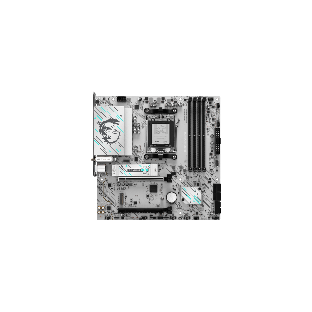 MSI B840M GAMING PLUS WIFI6E placa base AMD B840 Zocalo AM5 micro ATX