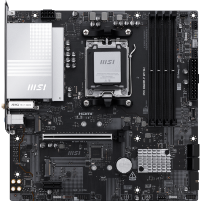 MSI PRO B840M P WIFI6E placa base AMD B840 Zocalo AM5 micro ATX
