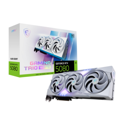 MSI GAMING GEFORCE RTX 5080 16G TRIO OC WHITE tarjeta grafica NVIDIA 16 GB GDDR7