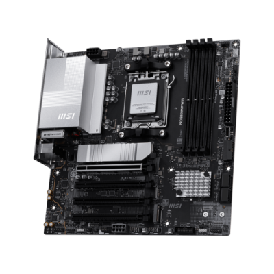 PLACA MSI PRO B850M P WIFIAMDAM5B8504DDR5256GB1HDMI1DP4SATA33M25GBLANWIFI7BT547USB32MATX